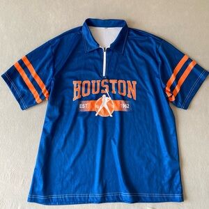 Blue and Orange Houston Polo /Short Set POLO SIZE - L
SHORTS SIZE - XXL